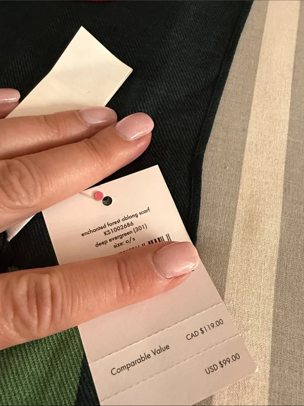 NWT Kate Spade Enchanted Forest scarf